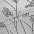 thumbnail image 4 of Melodieux Cortinas Anchas De Lino Con Bordado De Trigo Para Sala De Estar, Puerta De Patio, Ventana Grande, Con Ojales, Estilo Granja, Trigo Gris, 100 X 96 Pulgadas (1 Panel), 4 of 5