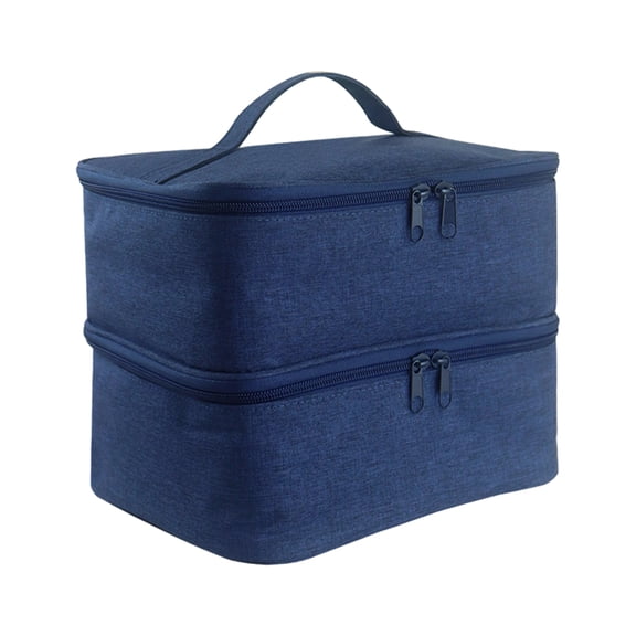 Soidarity Fácil almacenamiento y acceso, estuche de transporte para esmalte de uñas, práctico y organizado, duradero, fácil de llevar Juegos de manicura azul oscuro