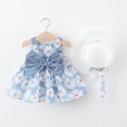 thumbnail image 2 of Verano 2023 Vestido Para Bebé Niñas Faldas De 6 Meses a 3 Años De Edad Pequeña Margarita Impreso Tela Grande Arco Princesa Enviar Un Sombrero, 2 of 4