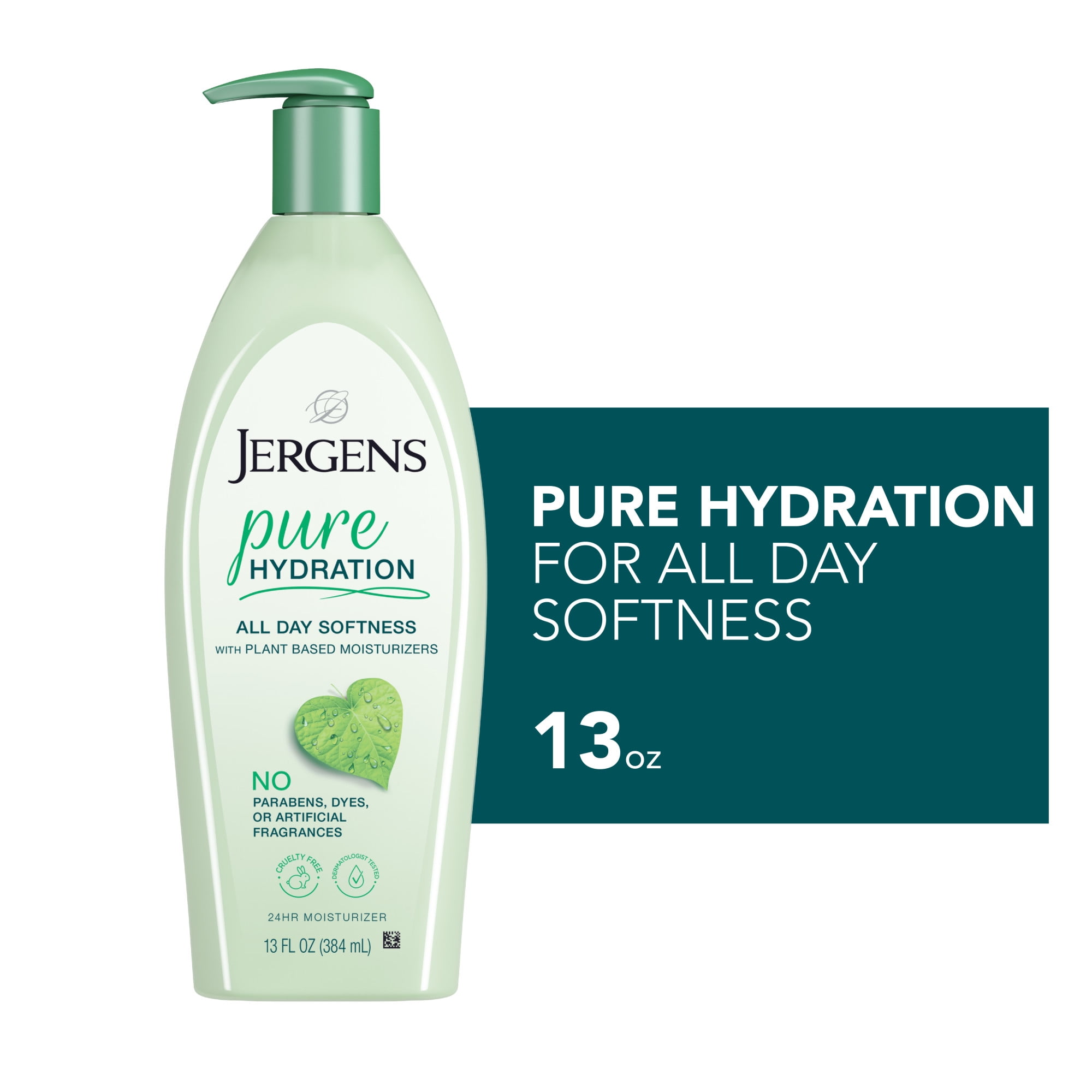 Jergens Pure Hydration with Plant Based Moisturizers, 13 oz