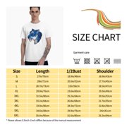 Blue Tiger Men's T-Shirt Cotton 100% Summer Tops Fashion Casual Blue Tiger Short Sleeves for Men Women Round Collar Top Tees