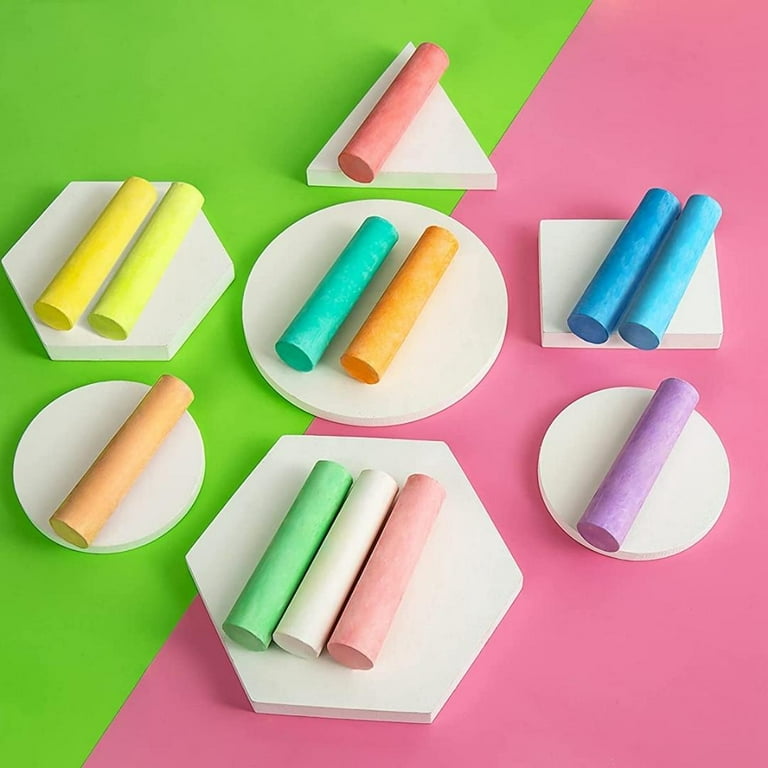 Play Day Sidewalk Chalk, 20 Pieces, Assorted Colors.