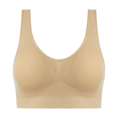 

KEJIG High Quality Ladies Traceless Comfortable One-piece No Steel Ring Vest Breathable Gathering Bra Woman Underwear