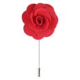 thumbnail image 1 of Men Handmade Camellia Boutonniere Lapel Tie Pin Brooch (Red), 1 of 3