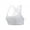 White, variant on AEXTO YOGA Womens Strappy Sports Bra - Criss Cross Back Padded Medium Support Wireless Gym Cami Workout Yoga gym sport bra