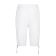 thumbnail image 5 of CHUMUD Men's Cotton Linen Shorts Relaxed Fit Elastic Waist Shorts Stretchy Capris Summer Casual with Pockets, 5 of 7