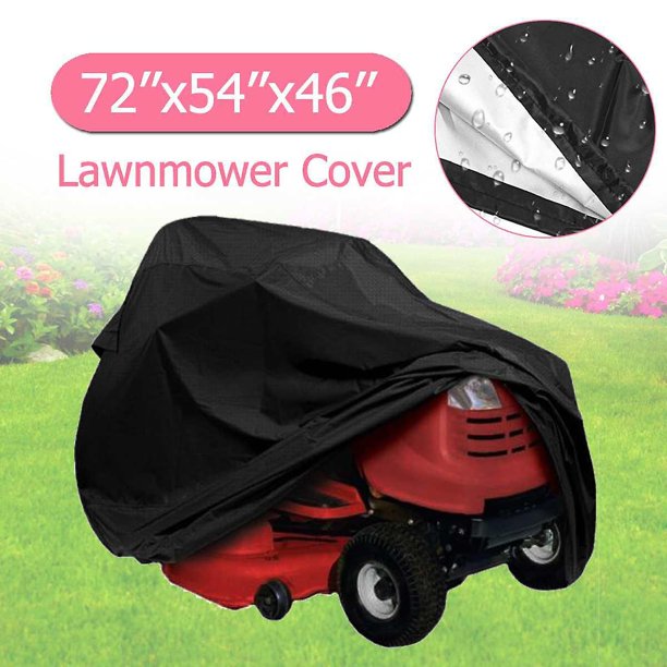 Cubierta protectora para capó de Tractor de césped con lona para cortacésped, cubierta protectora negra 183*137*117Nota: Todos los datos se miden manualmente, permita un error de 1-3cm, debido