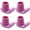 Pink, variant on Magicorange 4 Pcs Walker Ski Glides, Fits 1-1/8" Tube Shaft, Walker Feet Replacement, Gary