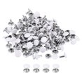 thumbnail image 1 of Unique Bargains 100 Sets Leather Rivets 8mm Double Cap Rivets 8.5mm Height Studs White, 1 of 5