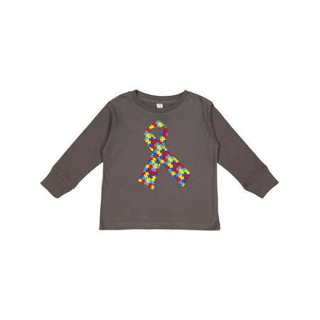 

Inktastic Autism Ribbon Boys or Girls Long Sleeve Toddler T-Shirt