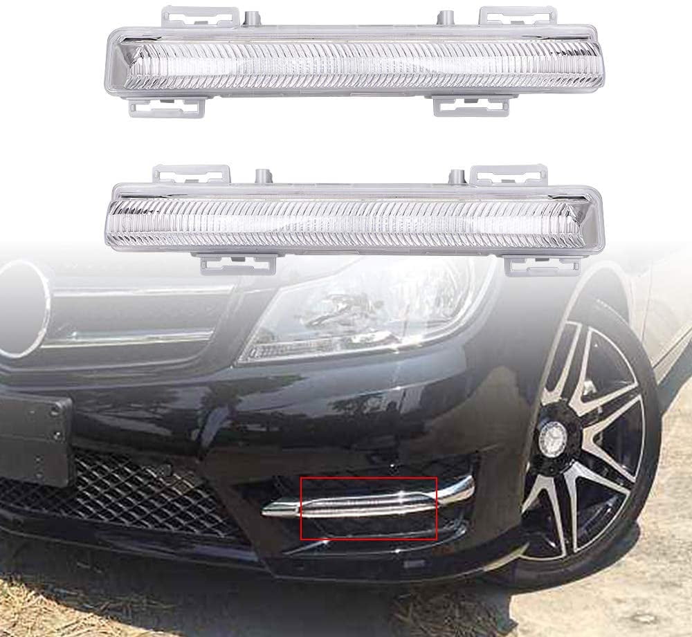 2x Led DRL Daytime Running Light For Mercedes Benz C-Class 07-14 W204 W212 R172 