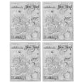 thumbnail image 1 of 4Pcs Clear Stamps Unique Shape Decorative Transparent Templates for DIY Scrapbook Crafts, 1 of 14