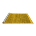 thumbnail image 2 of Ahgly Company Machine Washable Indoor Square Abstract Yellow Modern Area Rugs, 8' Square, 2 of 4