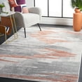 thumbnail image 2 of SAFAVIEH Invista Searlait Abstract Area Rug, Light Grey/Rust, 9' x 12', 2 of 8