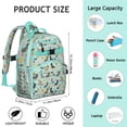 thumbnail image 6 of Dachshund Dog and Pizza Backpack for School,Cute School Bag,Schoolbag with Adjustable Shoulder Straps & Padded Back,15.25"x11.5"x5.25", 6 of 6