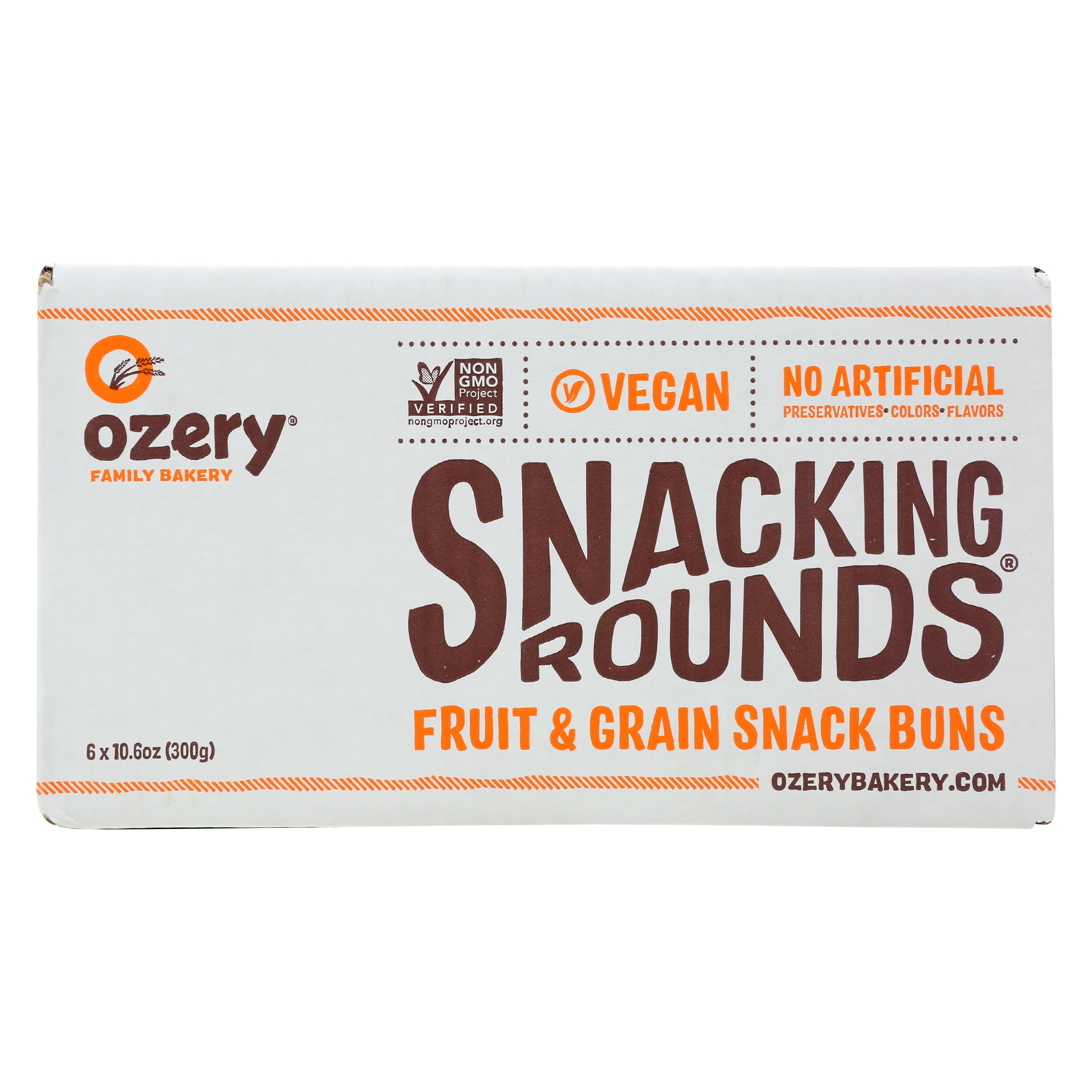 (Pack of 6) Ozery Snacking Rounds, Cranberry Orange, 10.6oz