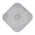 thumbnail image 1 of Tapa de drenaje cuadrada Runskmd para desagüe de ducha, tapón de silicona plano para filtro de baño y cocina, colador plano para desagüe de ducha, 1 of 8