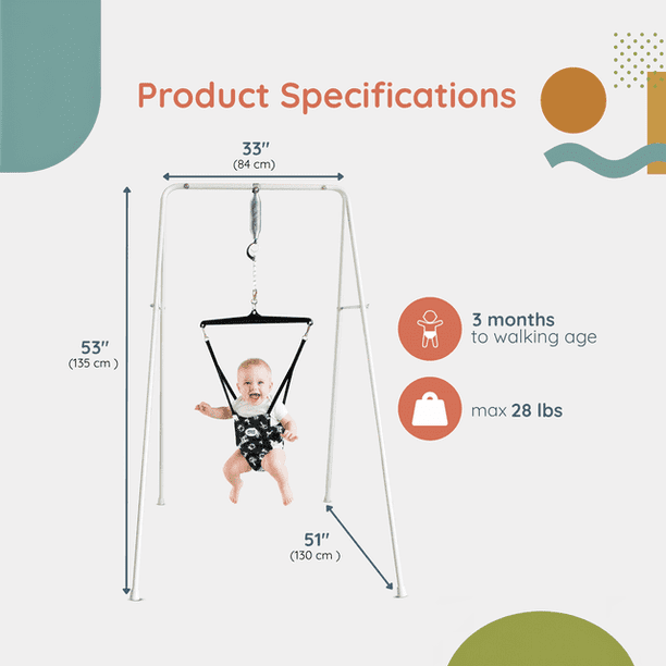 Jolly Jumper Classic with Portable Stand | Original Baby Exerciser