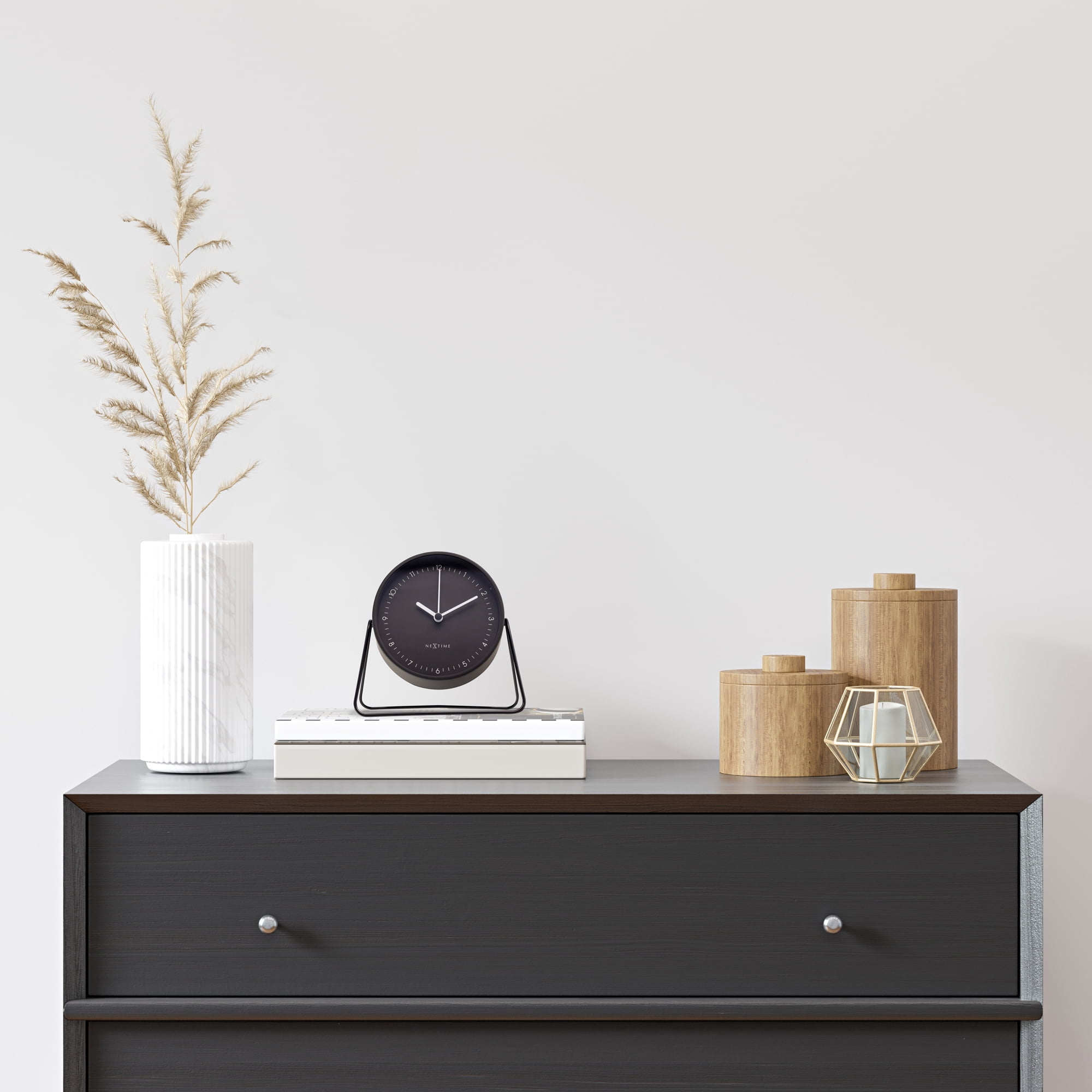 NEXTIME ALARM CLOCK BERLIN BLACK