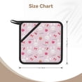 thumbnail image 3 of Sikiie Love Rabbit Pot Holders Kitchen Insulation Mats Heat Resistant Pot-Holder Oven Anti-Scald Pads for Cooking Baking, 7.1*7.1inch, 3 of 8