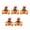 Style:Mens style, variant on Pack of 5 Christmas Gingerbreads Man Ornament Festival Tree Decorations Holiday Hanging Charm for Household Use