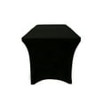 thumbnail image 2 of Your Chair Covers - Stretch Spandex 8 Ft Open Back Rectangular Table Cover Black for Wedding, Party, Birthday, Patio, etc., 2 of 4