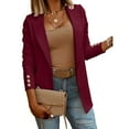 thumbnail image 5 of Fall Fashion 2024 Casual Blazers for Women with Pockets Long Sleeve Open Front Work Suit Office Blazer Jackets, 5 of 6
