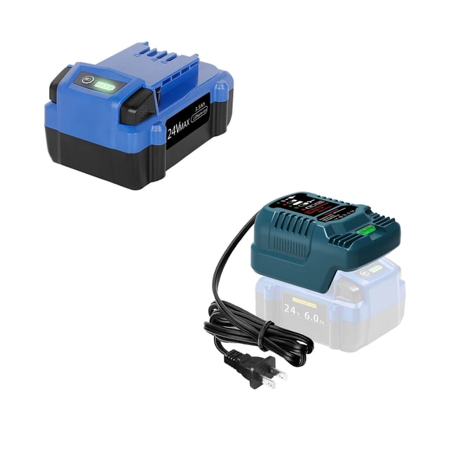 Max 3.5Ah Rechargeable Li-ion Battery+Charger set Replacement for KB624-03 KB524-03 iPadOS 24-03 KB224-03 KB124-03 0673802 1051230 Compatible with Ko*balt Cordless Tools KCS6524B-03 KCW5024B-03