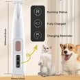 thumbnail image 1 of Cortapelos para mascotas (perros y gatos) | Herramienta de aseo para mascotas con luz LED y motor silencioso | Recortadora de pelo para mascotas resistente al agua para uso doméstico, 1 of 9