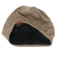 thumbnail image 4 of Skpblutn Sun Hat Confinementall-Match Hedging Plus Velvet Warm Coldknitted Pile Hat Caps Khaki, 4 of 4