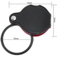thumbnail image 2 of 10x Mini Pocket Magnifying Glass in Optical Glass, Magnifier with Protective Shell for Office/Reading/Hobbies (1 pc, Black), 2 of 5