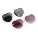 thumbnail image 3 of 2 piezas de gafas de sol para niños, gafas de corazón, , gafas de sol portátiles de moda para fiestas, para actividades al aire libre, calle, Marco rosa blanco, 3 of 9