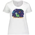 thumbnail image 3 of Inktastic I Love Space Cute Dinos and Planets Women's Plus Size T-Shirt, 3 of 5