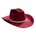 thumbnail image 4 of LILIYA Light Up Cowboy Hat for Women Men, Sparkly Glitter Space Cowboy Hat for Party Show Performance Birthday Dress-Up Cowboy Cowgirl Hats, 4 of 6