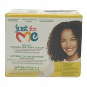 Just For Me No Lye Texture Softener System Children Fine to Coarse Hair 1 Application (2 Pack)