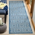 thumbnail image 3 of SAFAVIEH Cottage Laraine Geometric Indoor/Outdoor Area Rug Cream/Light Blue, 9' x 12', 3 of 8