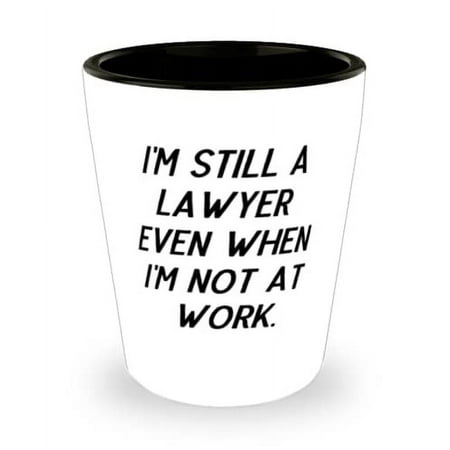 

Reusable Lawyer Shot Glass I m Still a Lawyer Even When I m Not at Work Present For Coworkers New From Colleagues