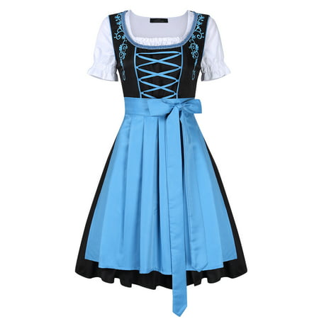 Women's Classic Dress Three Pieces Suit for German Traditional Oktoberfest Costumes