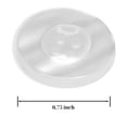 thumbnail image 2 of White Button 4 Hole Imitation Pearl Plastic Buttons - Heavy Duty 0.75in, Pack of 12, 2 of 7