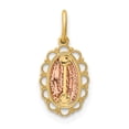 thumbnail image 4 of 14k Gold Two-tone Guadalupe Pendant Charm, 4 of 4