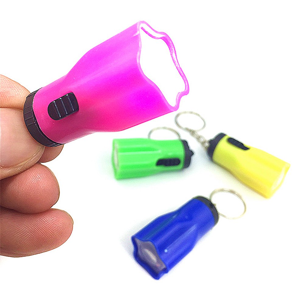 Mini Flashlight LED LightUp Toys Keychain Party Favors Kids Toy Gift