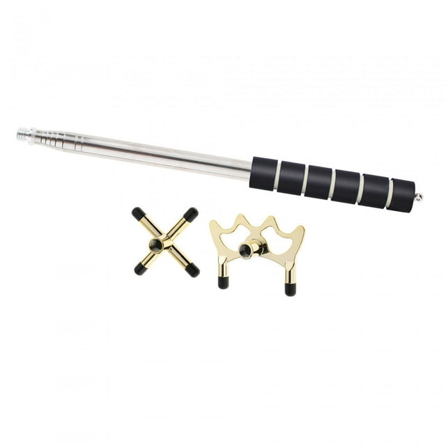 Maoww Retractable Pool Bridge Cue Stick Removable Table for Pool Playing Beginners Low Head Cross Head
