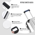 thumbnail image 4 of Luggage Handle Wraps for Suitcase - Suitcase Tags Identifiers for Suitcases, white Anchor rope navyblue vintage Fun Luggage Handle Covers, Travel Luggage Accessories Essentials for Flying, 4 of 6