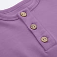 thumbnail image 6 of Mifsaly Baby Cotton Henley Romper Infant Long Sleeve Button Down Jumpsuits Soft Breathable Sleepwear Footless Sleeper, 6 of 9