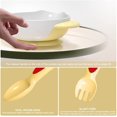 thumbnail image 5 of Cuenco y cuchara con ventosa para niños, cuenco con ventosa para niños pequeños y niños, con fuerte succión, sin BPA, aprobado por la FDA, cuenco creativo para niños, color rojo, 5 of 5