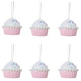 thumbnail image 5 of KOYPTL Christmas Tree Ornaments Set 6 Pcs Cupcake Candy Dessert Christmas Hanging Ornament for Xmas Tree 2.5 Inch Macaron Cupcake Christmas Decorations for Birthday Wedding Home Decor Party Supplies, 5 of 6