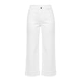 thumbnail image 6 of uublik Womens Jean Capris High Waisted Straight Jeans Loose Wide Leg Stretchy Denim Pants with Pockets, White, 6 of 6