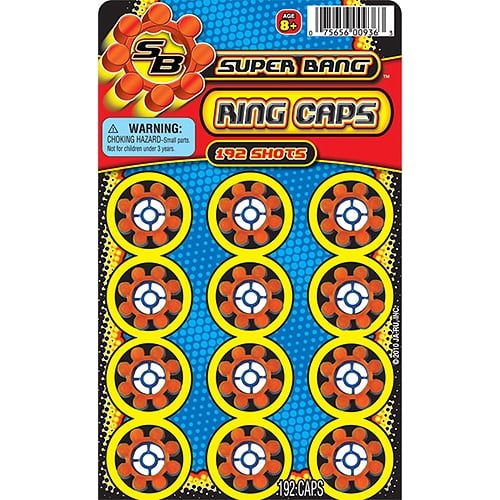 Made in Italy 4608 SHOTS Super Bang PLASTIC RING CAPSULES BUNDLE of 48 SHEETS 