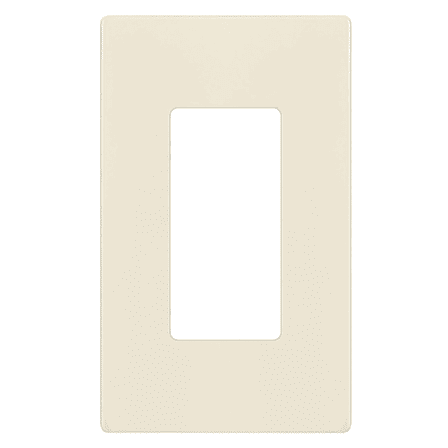 Enerlites SI8831 Screwless Decorator/GFCI Wall Plate 1-Gang Unbreakable Child Safe Cover Plate, Light Almond