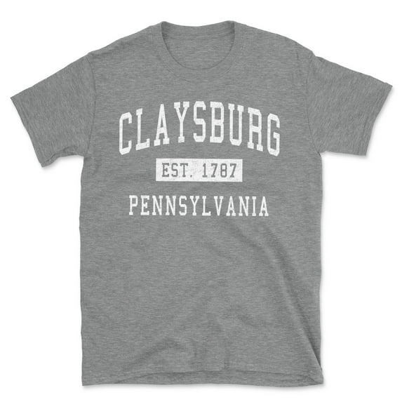 Claysburg Pennsylvania Classic Established Men's Cotton T-Shirt